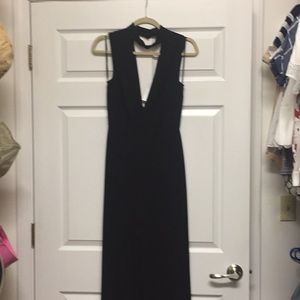 Black v neck jumpsuit